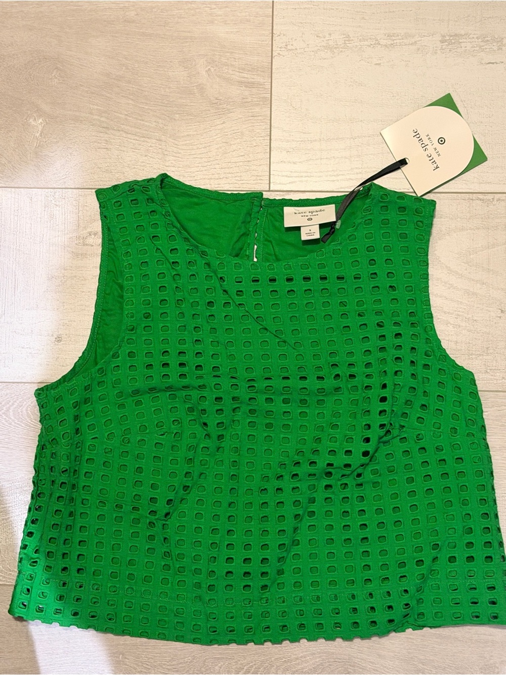 Brand 🆕 Kate Spade X Target Eyelet shell tank top